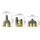 GobekUsa Abstract Kiln-changing Glaze Ceramic Vase for Home Decor and Floral Arrangement