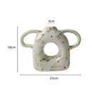GobekUsa Abstract Handle Ceramic Vase for Floral Arrangements and Home Decoration