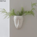 GobekUsa Abstract Human Face Ceramic Vase Plant Pot Room Decoration
