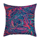 Abstract ink marbling cushion cover living room throw pillow by Decorbites