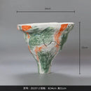 GobekUsa Abstract Irregular Pattern Ceramic Vase for Home Decoration