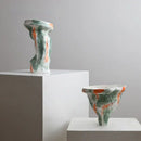GobekUsa Abstract Irregular Pattern Ceramic Vase for Home Decoration