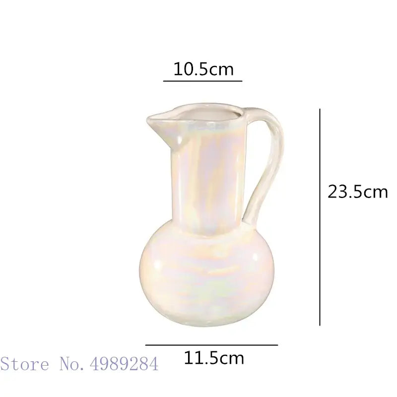 GobekUsa Ceramic Shell Vase - White Gloss - Abstract Irregular Design for Home Decor, photo 5 of 16