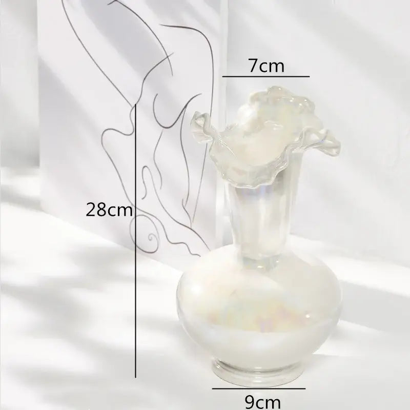 GobekUsa Ceramic Shell Vase - White Gloss - Abstract Irregular Design for Home Decor, photo 11 of 16