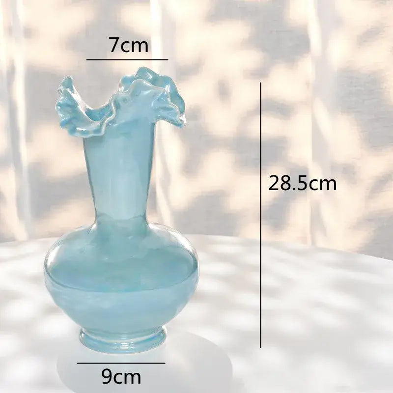 GobekUsa Ceramic Shell Vase - White Gloss - Abstract Irregular Design for Home Decor, photo 7 of 16