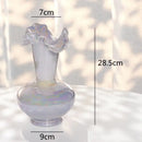 GobekUsa Ceramic Shell Vase - White Gloss - Abstract Irregular Design for Home Decor