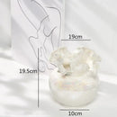GobekUsa Ceramic Shell Vase - White Gloss - Abstract Irregular Design for Home Decor