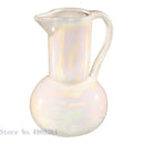 GobekUsa Ceramic Shell Vase - White Gloss - Abstract Irregular Design for Home Decor