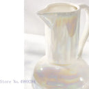 GobekUsa Ceramic Shell Vase - White Gloss - Abstract Irregular Design for Home Decor