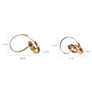GobekUsa Abstract Knot Golden Tape Metal Sculpture Figurine for Room Decoration