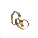 GobekUsa Abstract Knot Golden Tape Metal Sculpture Figurine for Room Decoration