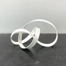 GobekUsa Abstract Knot Golden Tape Metal Sculpture Figurine for Room Decoration