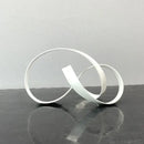 GobekUsa Abstract Knot Golden Tape Metal Sculpture Figurine for Room Decoration