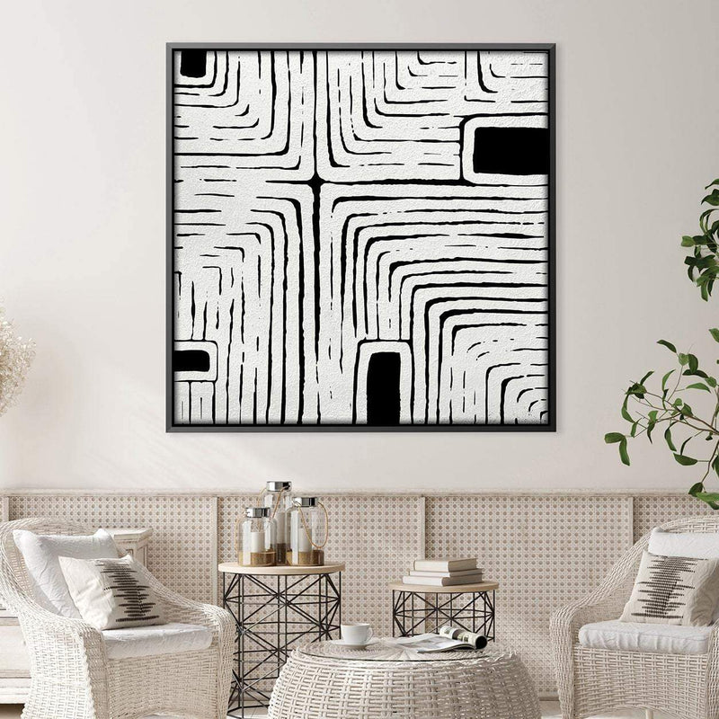 Abstract Labyrinth Canvas