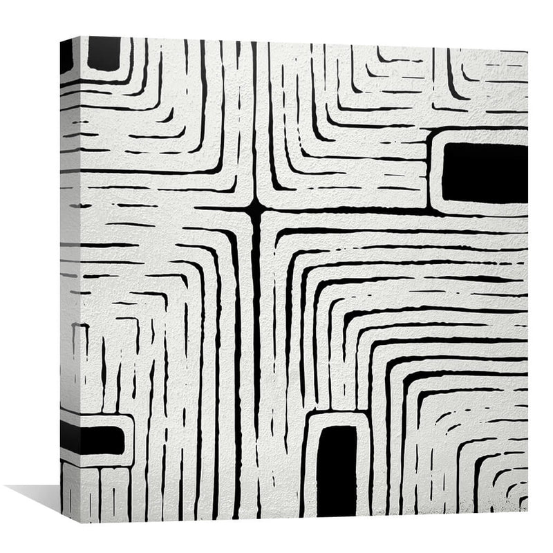 Abstract Labyrinth Canvas