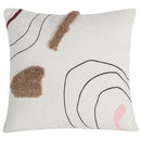Abstract line colors cushion cover living room tufted pillow case by Decorbites