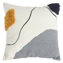 Abstract line colors cushion cover living room tufted pillow case by Decorbites