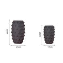 GobekUsa Black Ceramic Sea Urchin Spine Vase - Abstract Geometry Handicraft Decoration