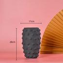 GobekUsa Black Ceramic Sea Urchin Spine Vase - Abstract Geometry Handicraft Decoration