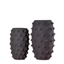GobekUsa Black Ceramic Sea Urchin Spine Vase - Abstract Geometry Handicraft Decoration