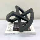 GobekUsa Geometric Hollowed-out Black Ornament Abstract Home Decoration Handicrafts