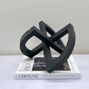 GobekUsa Geometric Hollowed-out Black Ornament Abstract Home Decoration Handicrafts