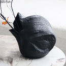 GobekUsa Black Vase Abstract Artwork Flowers Pots Desk Decoration Aesthetic Décor