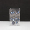 GobekUsa Abstract Metal Ball Artworks in Transparent Acrylic Container Boxes
