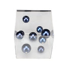 GobekUsa Abstract Metal Ball Artworks in Transparent Acrylic Container Boxes