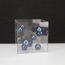 GobekUsa Abstract Metal Ball Artworks in Transparent Acrylic Container Boxes