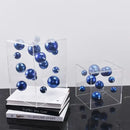 GobekUsa Abstract Metal Ball Artworks in Transparent Acrylic Container Boxes