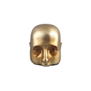 GobekUsa Golden Head Half Face Resin Sculpture Abstract Portrait Home Decor Figurine