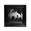 GobekUsa Abstract Modern Wall Art Hanging Decor Irregular Lines Relief Picture