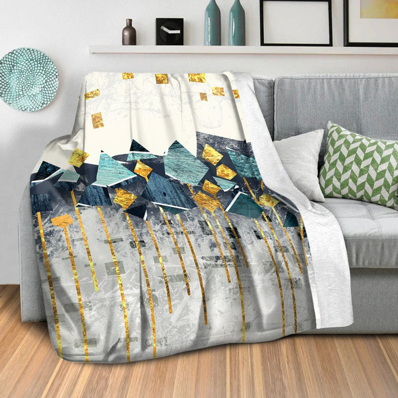 Abstract Mountain B Blanket