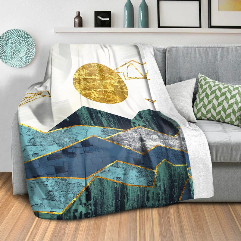 Abstract Mountain C Blanket