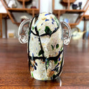GobekUsa Elephant Crystal Glass Sculpture Feng Shui Living Room Ornament
