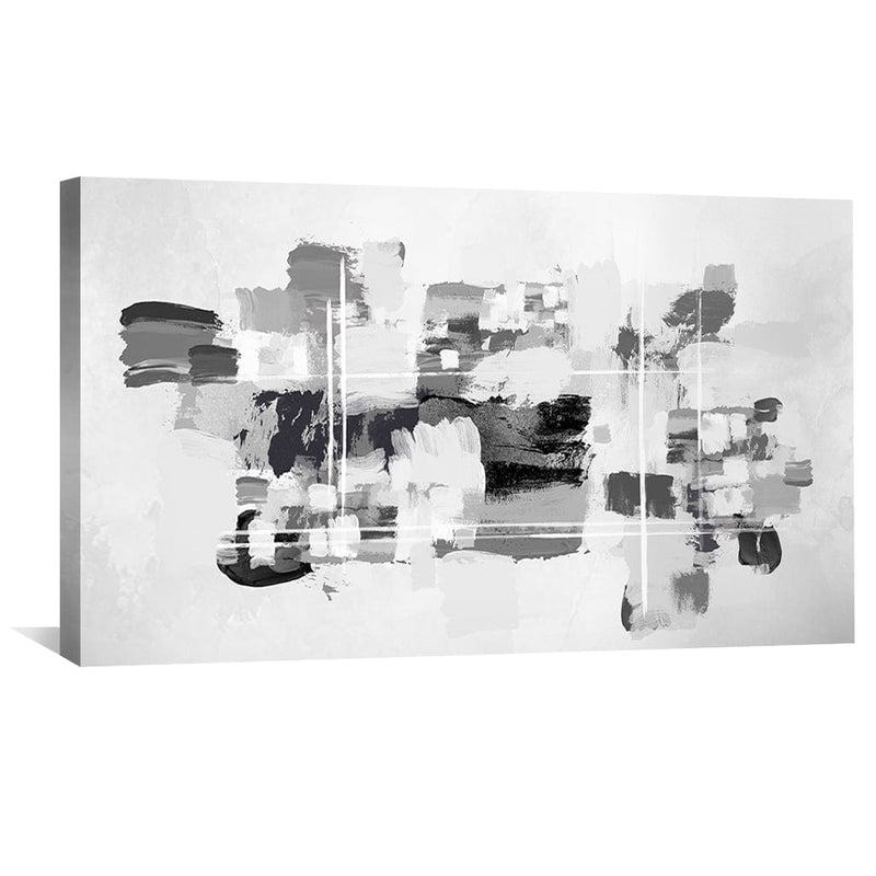 Abstract Noir Palette Canvas