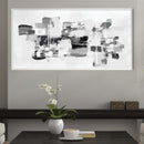 Abstract Noir Palette Canvas