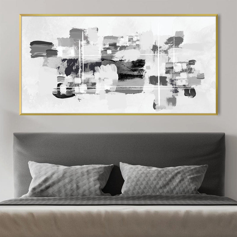 Abstract Noir Palette Canvas