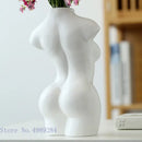 GobekUsa Abstract Nude Female Ceramic Vase Black White Home Decor Ornament