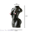 GobekUsa Abstract Nude Female Ceramic Vase Black White Home Decor Ornament