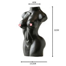 GobekUsa Abstract Nude Female Ceramic Vase Black White Home Decor Ornament