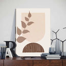 GobekUsa Abstract Orange Leaf Posters Set - Boho Home Wall Art
