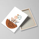 GobekUsa Abstract Orange Leaf Posters Set - Boho Home Wall Art