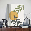 GobekUsa Abstract Orange Leaf Posters Set - Boho Home Wall Art