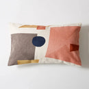 Abstract pastel geometric cushion cover living room throw pillow by Decorbites