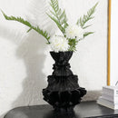 GobekUsa Abstract Pleated Gear Resin Flower Vase - Home Decoration & Arrangement