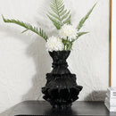 GobekUsa Abstract Pleated Gear Resin Flower Vase - Home Decoration & Arrangement