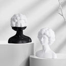 GobekUsa Abstract Portrait Resin Figure Sculpture Black and White Home Decor