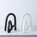 GobekUsa Abstract Resin Geometry Arch Decor Figurine Craft for Home Decor